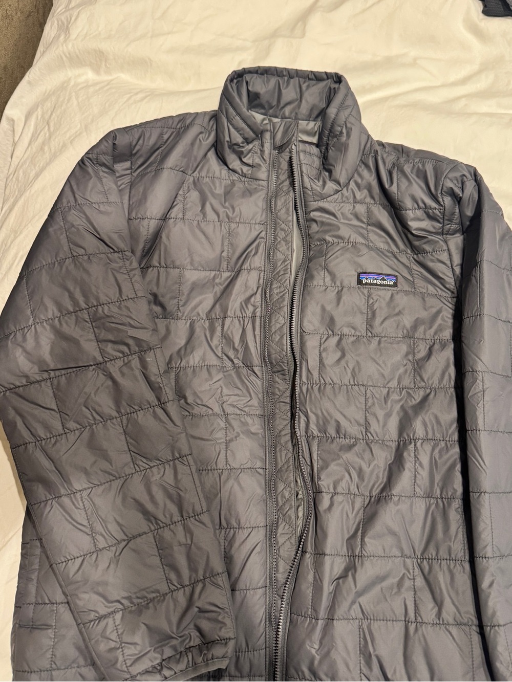 Patagonia Boys Gray Quilted Insulated Puffer Jacket